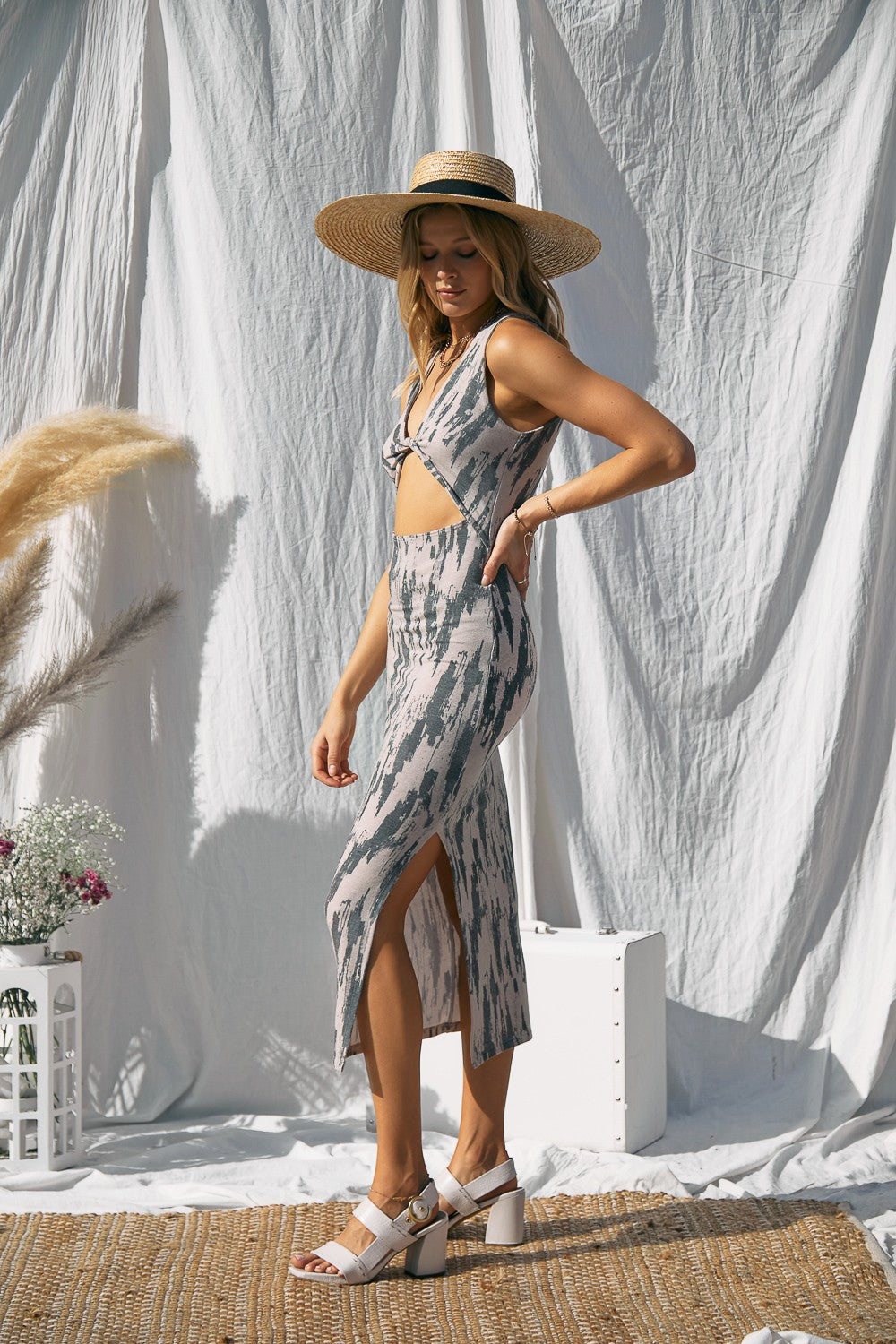 Palm Beach Midi Dress THE CHELLA BOUTIQUE Palm Beach Midi Dress THE CHELLA BOUTIQUE