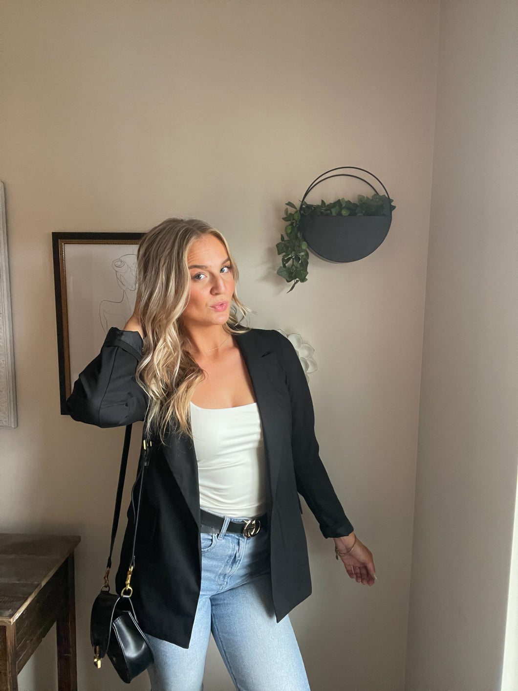 Cami Black Blazer