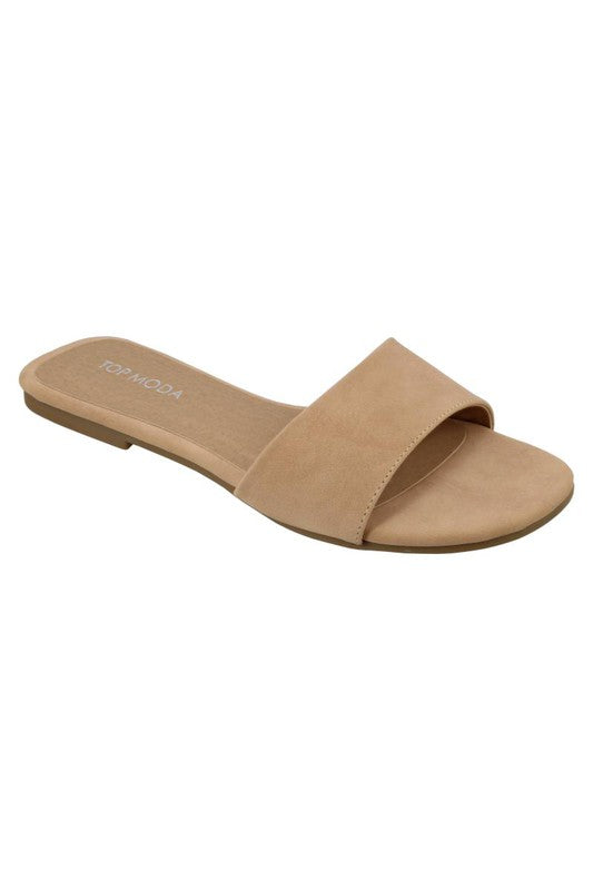 Nude Flat Sandal