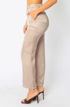 Load image into Gallery viewer, Laurena Satin Pant - Chai
