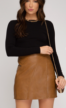 Load image into Gallery viewer, Lolita Vegan Leather Skirt
