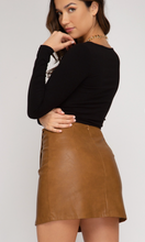 Load image into Gallery viewer, Lolita Vegan Leather Skirt
